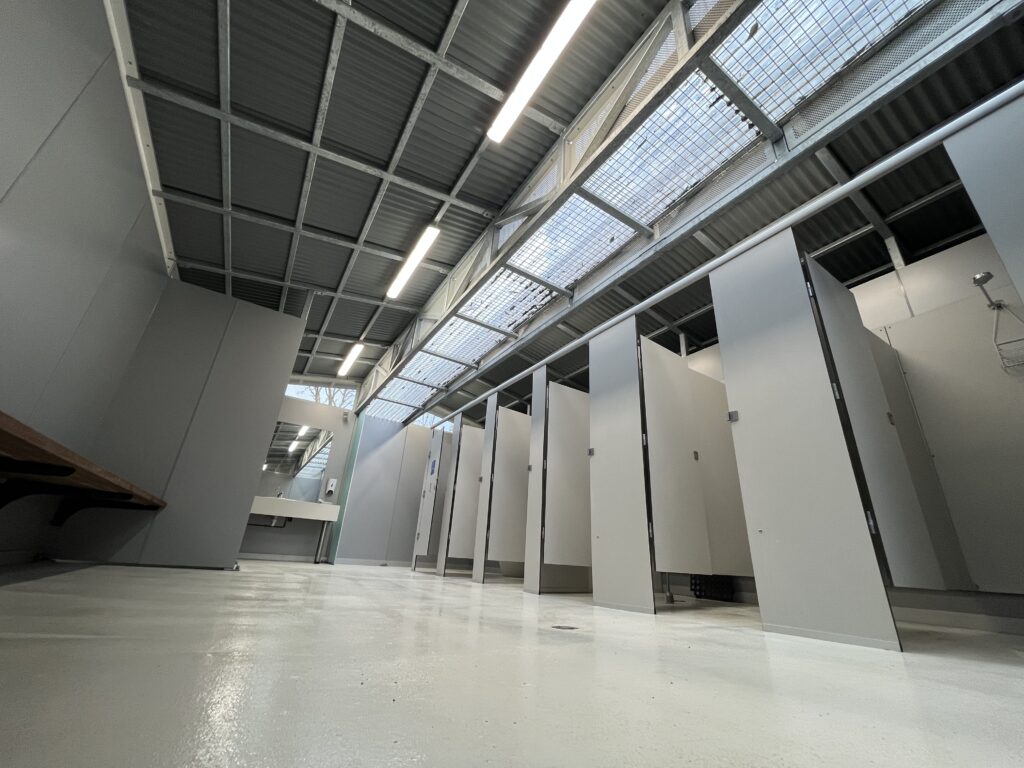 A photo of toilets in un updated ammenties block